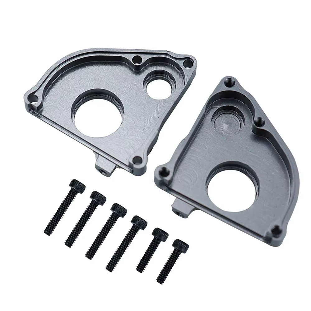 Rc Parts Compatible with Axial for SCX24 for Gladiator for Bronco C10 for JLU for Deadbolt 1/24 RC Car Part Conversion Metal Middle Gearbox Case(Gray)