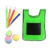 Chosertory Sticky Ball Toss Game Set with Vest for Outdoor Activities, L Green view 1