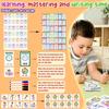 Wooden Teaching Clocks for Kids, Analog Clock Time Learning Activity Toy view 2