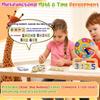 Wooden Teaching Clocks for Kids, Analog Clock Time Learning Activity Toy view 3