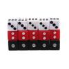100Pcs Standard Six Sided Mini Dice Bulk Acrylic Square Corner Digital D6 Dice Game Props White Red Black Assorted Tiny Dots Cube Set for Board Games Teaching Math Birthday Parties view 4