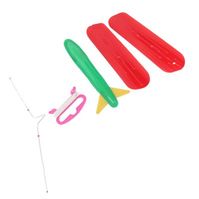 Hidyliu Airplane Kite Toy, Safe PE PVC Easy Assembly Lightweight Portable 3D Plane Kite with Cartoon Pattern, for Backyard Outdoor Camping Picnic