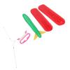 Hidyliu Airplane Kite Toy, Safe PE PVC Easy Assembly Lightweight Portable 3D Plane Kite with Cartoon Pattern, for Backyard Outdoor Camping Picnic view 1