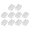 10PCS Clear Silicone Rectangle Rocker Switch Cover Waterproof Dust Protector for Standard 19mm x 13mm Cutout Electrical Switches Transparent Design Industrial Grade Safety Guard Easy Clip Fit Ten Pack view 1