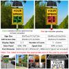 Solar-Powered LED Speed Limit Sign, Flashing Radar Feedback Display for Streets & Neighborhoods, 50x70cm, Safety Warning Board with Bright Visibility view 3