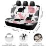 Supdreamc Comfortable Car Seat Protectors Compatible with 90% Vehicles Car Accessories for All Seasons, Anti-Slip Cute Cats Seat Pad Protectors, Auto Supplies view 2