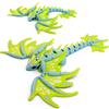 3D Printed Dragon with Movable Wings, 7" Flexible Articulated Dragon Figure - Bendable Fidget Toy for Stress Relief & Anxiety, Cool Desk Decor for Office Home (Blue-Green) view 1