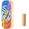 Balance Board Indoor Surfboard Surf Style Home Fitness with Wheel for Exercise, Athletic Training and Board Sports - Fun Workout Equipment For Balance, Stability and Improving Core Strength (oil painting) view 1