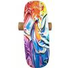Balance Board Indoor Surfboard Surf Style Home Fitness with Wheel for Exercise, Athletic Training and Board Sports - Fun Workout Equipment For Balance, Stability and Improving Core Strength (oil painting) view 3