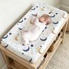 Moon Star Pattern Changing Pad Cover Liner for Unisex Baby,Stars Cloud Theme Snug Fitted Diaper Table Covers for Girl Boy,Stylish Fits Standard Changing Tables and Dressers 32'' x 16" view 4