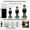 Custom Grill Master Bobblehead, Personalized 3D Figurine from Photo, Handmade Polymer Clay Full Body BBQ Figurine with Tongs, Birthday Retirement Desk Decor Gift for Dad Husband BBQ Lovers view 2