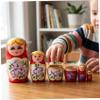 Goutdori 5 Layer Wooden Russian Nesting Dolls Matryoshka Dolls for Kids Traditional Folk Art Home Decor Present view 4