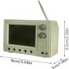 2027 New Mini Cartoon TV, Rechargeable Mini Retro TV Player - 8GB Memory 2.4 Inch 720P MP4 Video Playback Screen Perfect for Dollhouse Scenes & Collectible Decor (Yellow) view 2