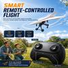 Posyyo Rc Paper Airplane Kit with Gyro Stabilizer Powered Motor Paper Airplane Toys DIY Electric Remote Control Plane Kit with Dual Propellers Flight Lightweight Foldable Flying Toy view 3