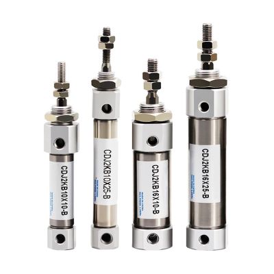 CDJ2KB16mm Stroke10X15X20X25X50X75X100X200Z-B Hexagonal Piston Rod Stainless Steel Small Mini Cylinder 1Pcs(Stroke 50mm)