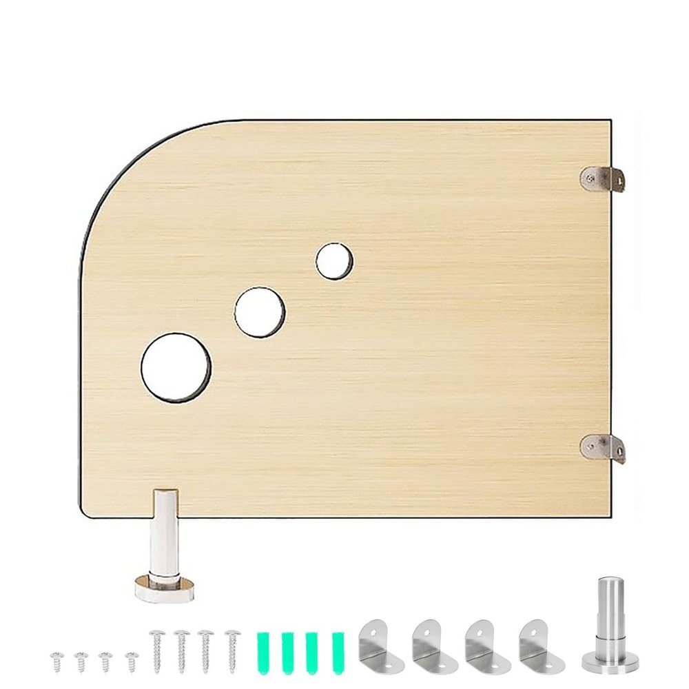 Kindergarten Urinal Partition, Floor-Mounted Kindergarten Toilet Protection Divider, with Stainless Steel Corner Code, for Schools, Kindergartens, Public Places(Natural,60x70cm)