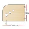 Kindergarten Urinal Partition, Floor-Mounted Kindergarten Toilet Protection Divider, with Stainless Steel Corner Code, for Schools, Kindergartens, Public Places(Natural,60x70cm) view 2