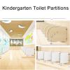 Kindergarten Urinal Partition, Floor-Mounted Kindergarten Toilet Protection Divider, with Stainless Steel Corner Code, for Schools, Kindergartens, Public Places(Natural,60x70cm) view 3