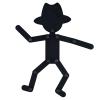 Chiyyak Interactive Wooden Stickman Toy with Moving Limbs Educational Puzzle Game Perfect for Family Bonding Activities Made Of Quality Wood Material (Stickman With Hat) view 1