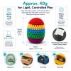 Soft Knitted Kick Balls, Handwoven Kick Balls Multicolored Kick and Juggling Balls, Hand Crocheted Footbag (No Assembly Required) (3pcs) view 2