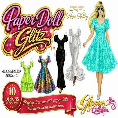 Paper Doll Glitz - Playing Fashion with Paper Dolls for Girls