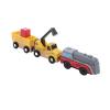Alomejor Toddler Crane Toy Set, Electric Track Construction Vehicle with Functional Crane for Series, Beechwood ABS Material view 3