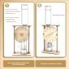 Hand Making Wooden Water Clock Physics Teaching Aid for Science Experiment and Home Decorations Water Drip Clock Drip view 4