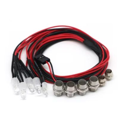 Rc Spotlight Strip for 3 5mm 70cm 2 4 6 8 Lights Lenght Night Headlamps Headlights Rc Model Drift Crawler Car Upgrade Parts(6pcs)