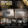 2WO Autism VIP Card, Neurodivergent Elite Metal Novelty Card, Small Talk Exemption, Expires Never view 2