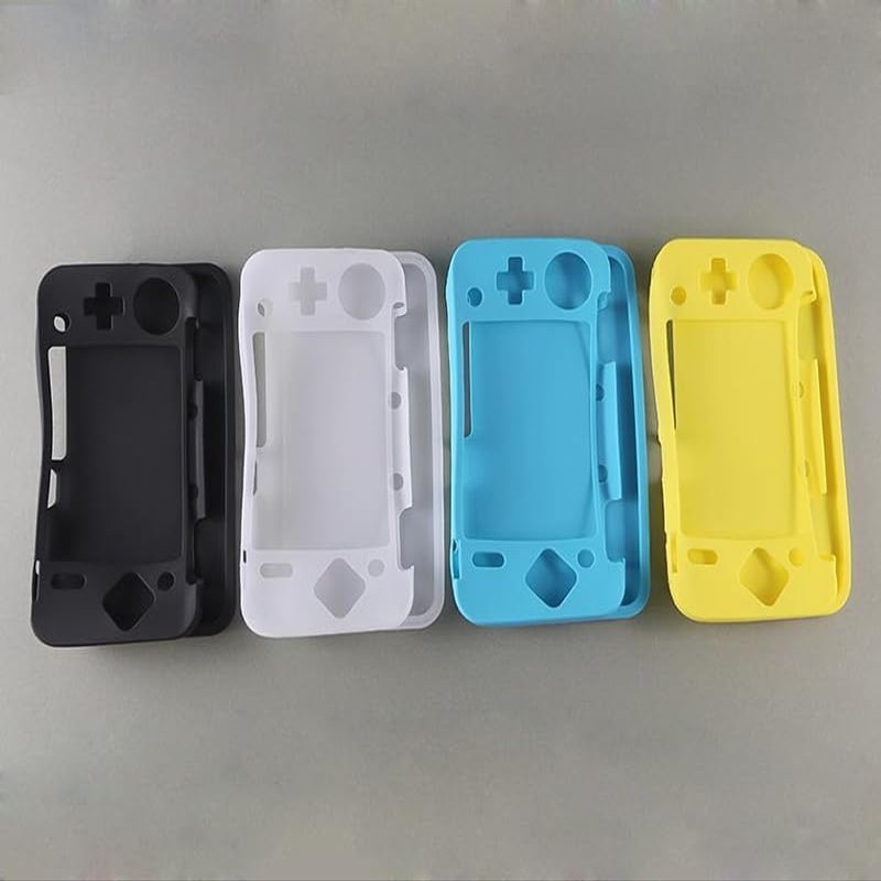 Silicone Rubber Protector Case Soft Case Cover Skin Protective for New 2DS XL LL Console (Black)