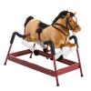 FytStycale Rocking Riding Toy Soft Saddle Authentic Neighing Sounds Wooden Structure Suitable for Home Birthday Gift view 1