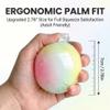 Wax Cracking Squishy Ball, 2.76" Crunchy Chocolate Squishy for Adult Stress Relief, Soft Sensory Squeeze Desk Accessory, Slow Rebound Wax Cracking Balls (Matcha+Strawberry+Colorful) view 3