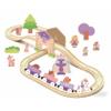 Losnakt Wooden Train Set for Toddler, Wooden Train Track Toddler Girl ToysTrain Fantasy Toys Gifts for 3 4 5 6 7 Girls view 1