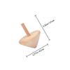 ibasenice 6PCS Wood Spinning Tops for Kids: Unfinished Wooden Gyroscope Toys - Paint Your Own Gyro - Montessori Toys for DIY Crafts, Kids Birthday Party Favors view 2