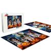 Magic Cat Halloween Jigsaw Puzzle 300 Pieces Spooky Room Decoration Gift for Adult Puzzle Lovers & Party Display view 3