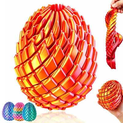 Twisty Fidget Egg Twisty Fidget Dragon Egg , 3D Printed Slippery Egg
