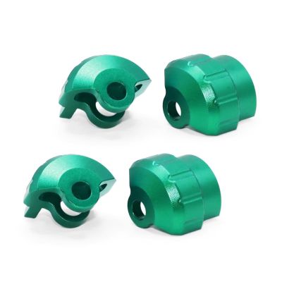 RC Car Upgrade Parts for ARRMA 1/7 1/8 rc Car Upgrade Parts Accessories 4pcs Aluminum Alloy Shock Cap Absorber Protector(Green)