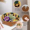 2Pcs PU Dice Holder Folding for RPG DND Table Games, Dice Trays Storage Box Portable Folding Rolling Dice Tray, Ice Cream Pineapple Skull view 2