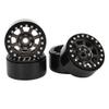 4pcs Metal Wheel Rim Upgrade for RGT 86100 1/10 RC Car, Durable Remote Control Wheel Rim with Precision Fit, Replacement Set in Silver Black Titanium (Titanium Color R86083T) view 1