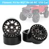 4pcs Metal Wheel Rim Upgrade for RGT 86100 1/10 RC Car, Durable Remote Control Wheel Rim with Precision Fit, Replacement Set in Silver Black Titanium (Titanium Color R86083T) view 3
