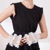 Up Lace Hand Sleeves for Women Lightweight Stretch Embroidered Wrist Cuffs with Soft Wear Feel view 4