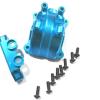 Metal Front/Rear Gear Box Cover Upgrade Kit for Tamiya TT02 Gearbox(Azure) view 1