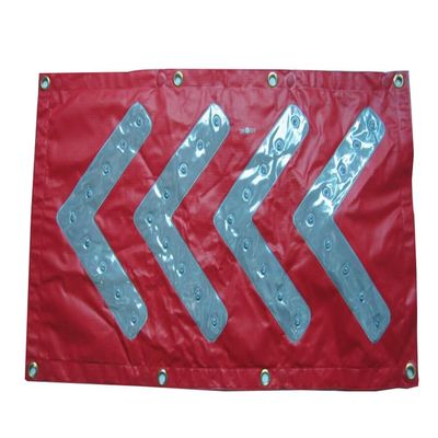 18" x 33" Magnetic Traffic Arrow Sign, Traffic Guide Light Flashing Warning Sign for Fire or Rescue, Accident Scene, Construction Site, Parking lot(red) (Red)
