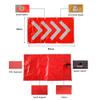 18" x 33" Magnetic Traffic Arrow Sign, Traffic Guide Light Flashing Warning Sign for Fire or Rescue, Accident Scene, Construction Site, Parking lot(red) (Red) view 2