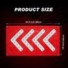 18" x 33" Magnetic Traffic Arrow Sign, Traffic Guide Light Flashing Warning Sign for Fire or Rescue, Accident Scene, Construction Site, Parking lot(red) (Red) view 4