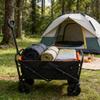 Folding Wagon GShopping Beach Cart (Black+Yellow) view 2