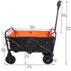Folding Wagon GShopping Beach Cart (Black+Yellow) view 4