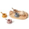Tea Sets for Toddlers 3-5, Educational Tea Party Set with Silicone Teapot, Cups, Coasters with Serving Spoon for Girls and Boys, DecoraciN Al Aire Libre view 1