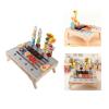 Chiyyak 45 Pieces Wooden BBQ Game Set, Fun Imaginative Educational Cooking Toys Set, Realistic Design, Parent-Child Interaction, Ideal for Role Play, 45 Pieces view 2