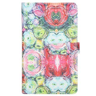 Photo Album Exquisite PU Leather Collection Stamp Album for Photos Storage and Display (96 pieces - plain flowers)